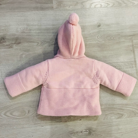 Jacadi Baby Girl Merino Wool Lined Jacket NWT - Picture 3 of 3